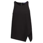 Polo Ralph Lauren Asymmetrical-overlay Top Polo Black
