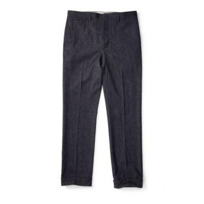 Ralph Lauren Slim Fit Merino-blend Trouser Navy White