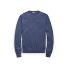 Ralph Lauren Cashmere Crewneck Sweater Dark French Blue Melange