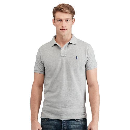 Polo Ralph Lauren Custom-fit Mesh Polo Shirt Andover Heather