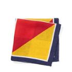 Ralph Lauren Nautical Linen Pocket Square Navy Multi