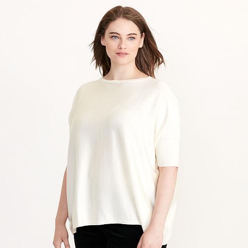 Ralph Lauren Lauren Woman Short-sleeve Sweater Antique Ivory