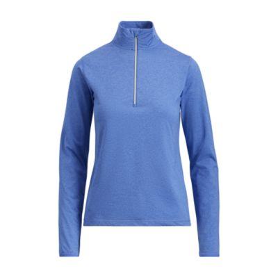 Ralph Lauren Jersey Half-zip Pullover Maidstone Blue Heather
