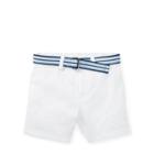 Ralph Lauren Belted Stretch Chino Short White 18m