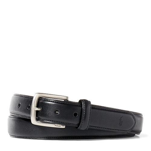 Polo Ralph Lauren Leather Square-buckle Belt Black