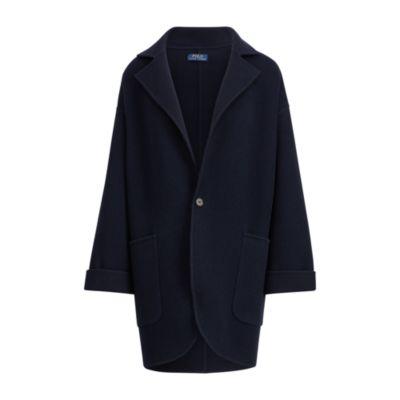 Ralph Lauren Single-button Wool Coat Navy