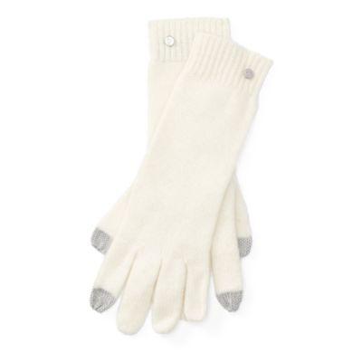 Ralph Lauren Cashmere Touch Screen Gloves Cream