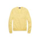 Ralph Lauren Cashmere V-neck Sweater Light Yellow