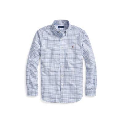 Ralph Lauren Classic Fit Plaid Cotton Shirt Blue/white Multi