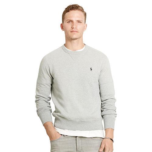 Polo Ralph Lauren Cotton-blend-fleece Sweatshirt Natural Grey Heather