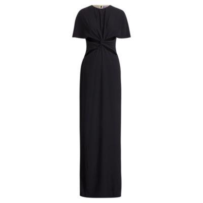 Ralph Lauren Hailey Cady Cutout Gown Black