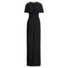 Ralph Lauren Hailey Cady Cutout Gown Black