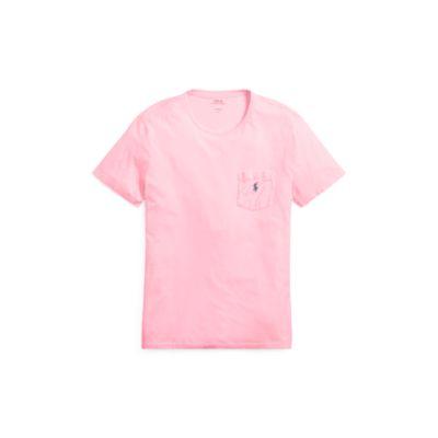 Ralph Lauren Custom Slim Fit Cotton T-shirt Carmel Pink