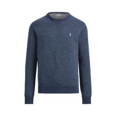 Ralph Lauren Double-knit Sweatshirt Blue Hthr/fstr Gr Hthr