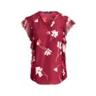 Ralph Lauren Floral-print Ruffled Crepe Top Multi