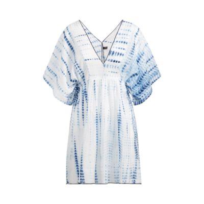 Ralph Lauren Tie-dye Tunic Cover-up Blue/white