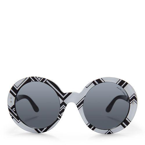 Ralph Lauren Round Pinstriped Sunglasses