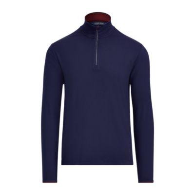 Ralph Lauren Stretch Jersey Pullover French Navy/classic Wine