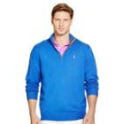 Ralph Lauren Polo Golf Suede-trim Merino Wool Sweater New Periwinkle