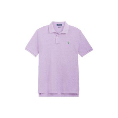 Ralph Lauren Custom Slim Fit Mesh Polo New Lilac Heather