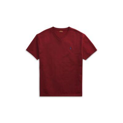 Ralph Lauren Classic Fit V-neck T-shirt Classic Wine 2xl Tall