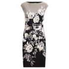 Ralph Lauren Floral-print Jersey Dress Black/grey/multi 4p