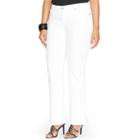 Ralph Lauren Lauren Woman Curvy Slimming Straight Jean White