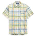 Polo Ralph Lauren Standard Fit Cotton Shirt Yellow/aqua Multi
