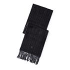 Polo Ralph Lauren Chalk-striped Wool-blend Scarf Grey/coal Heather