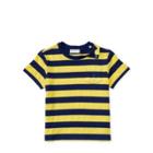 Ralph Lauren Striped Cotton Pocket Tee Hampton Yellow Multi 6m