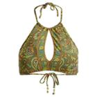 Polo Ralph Lauren Paisley-print Bikini Top Olive
