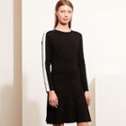 Ralph Lauren Lauren Jersey Drop-waist Dress Black/white