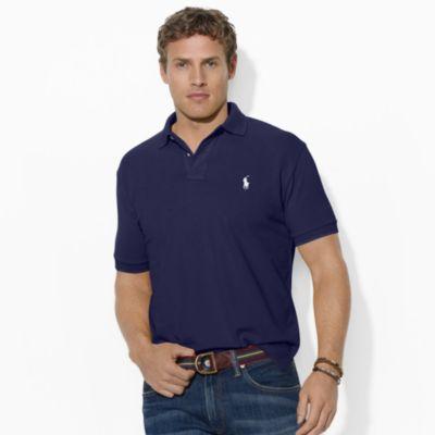 Ralph Lauren Men's Cotton Mesh Polo Shirt Newport Navy 1x Big