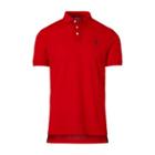 Ralph Lauren Custom Fit Piqu Polo Shirt Classic Red