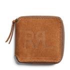 Ralph Lauren Rrl Roughout Leather Zip Wallet Light Java 002