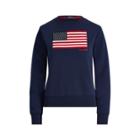 Ralph Lauren Us Open Flag Fleece Pullover French Navy