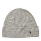 Polo Ralph Lauren Ribbed Linen Beanie Light Grey Heather