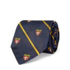 Ralph Lauren Striped Silk Narrow Club Tie Navy/gold