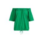 Ralph Lauren Embroidered Jersey Top Tropical Green