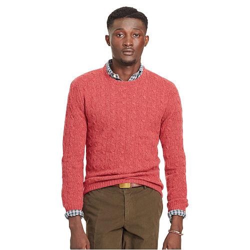 Polo Ralph Lauren Cable-knit Cashmere Sweater Persimmon Heather