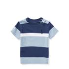 Ralph Lauren Striped Cotton Jersey T-shirt Estate Blue Multi 6m
