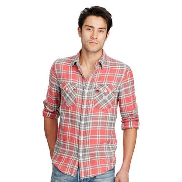 Ralph Lauren Denim & Supply Plaid Cotton Twill Workshirt Bingham Plaid