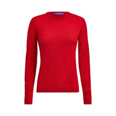 Ralph Lauren Cashmere Crewneck Sweater Bright Red