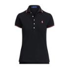 Ralph Lauren Pink Pony Slim Fit Polo Shirt Black