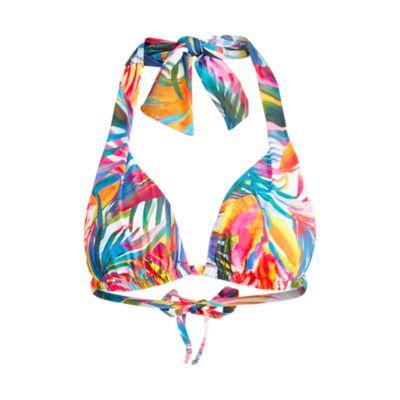 Ralph Lauren Palm-print Halter Bikini Top Multi