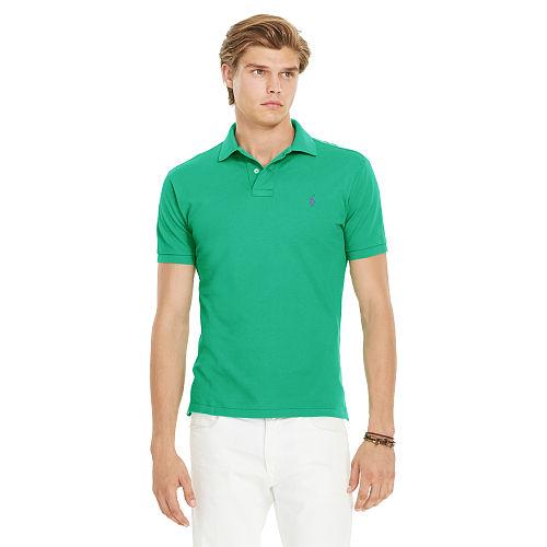 Polo Ralph Lauren Classic-fit Mesh Polo Shirt Pale Kelly