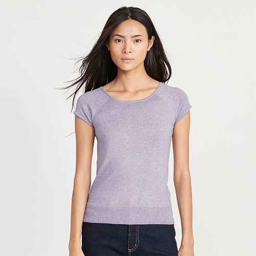 Ralph Lauren Lauren Silk-cotton Sweater Purple