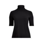 Ralph Lauren Jersey Turtleneck Shirt Polo Black