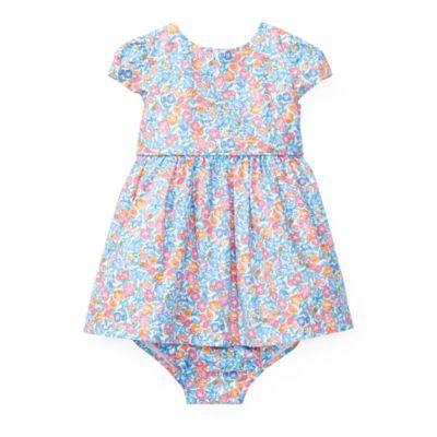 Ralph Lauren Floral Cotton Dress & Bloomer Amelia Floral 3m