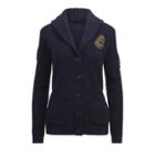 Ralph Lauren Crest Silk-cashmere Cardigan Navy